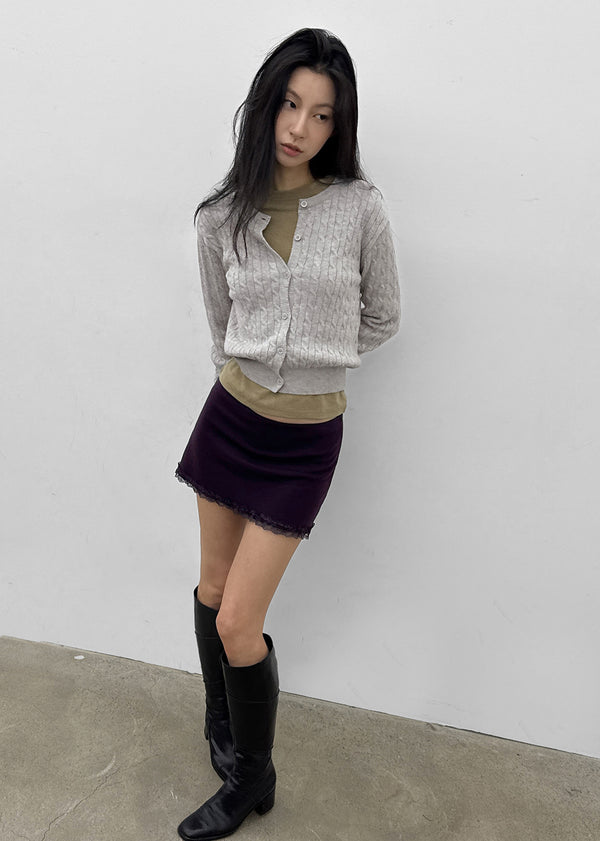 Cool cable knit cardigan