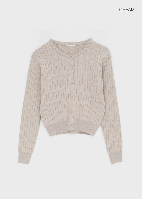 Cool cable knit cardigan