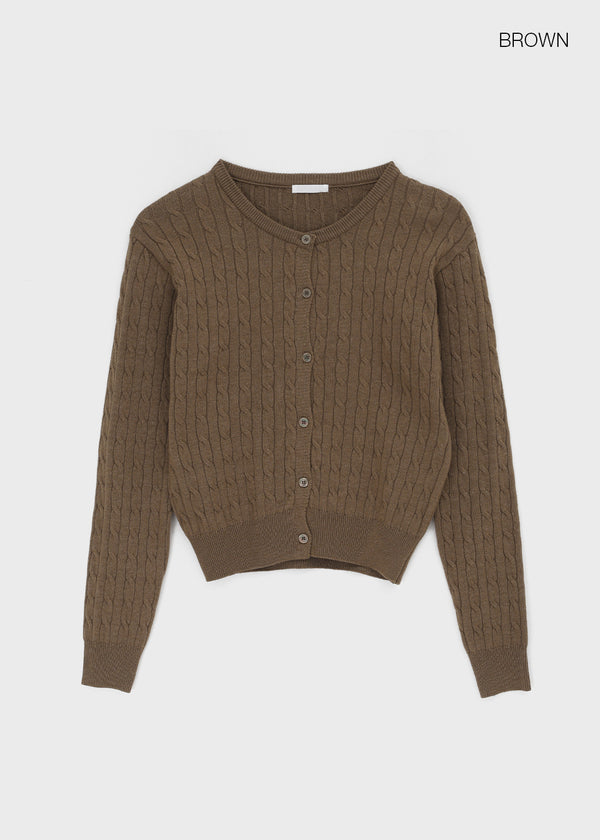 Cool cable knit cardigan