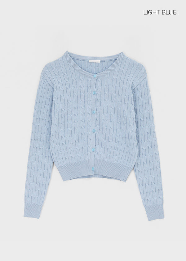 Cool cable knit cardigan
