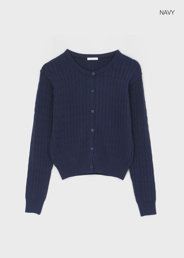 Cool cable knit cardigan