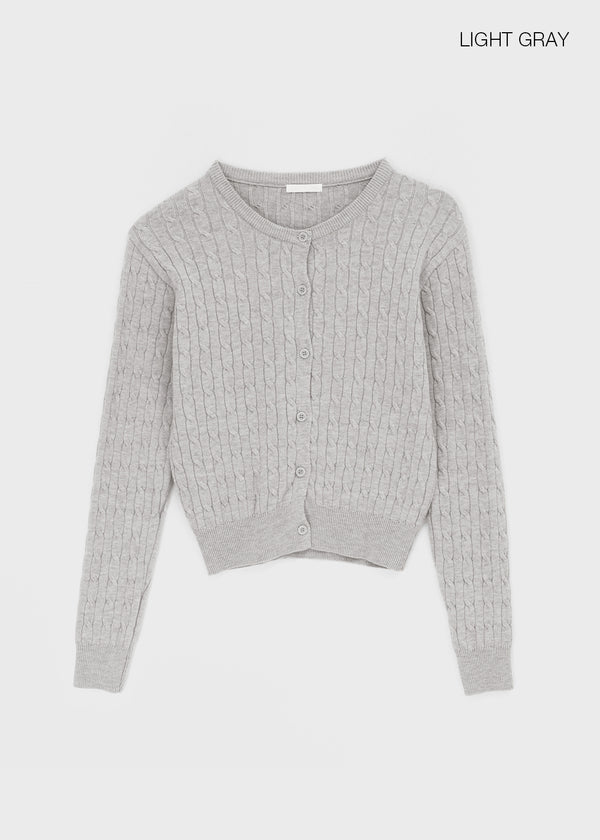 Cool cable knit cardigan