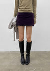 Picut lace mini skirt pants