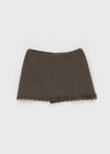 Picut lace mini skirt pants