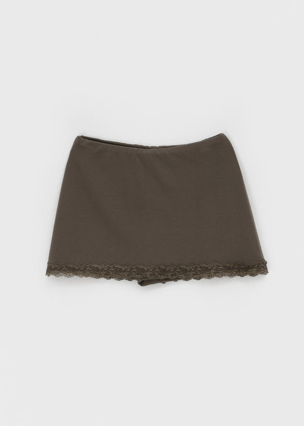 Picut lace mini skirt pants