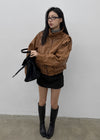 Pounon 3/4 length high neck knit