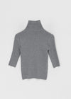 Pounon 3/4 length high neck knit