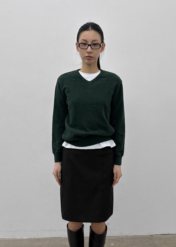 Tanker Lambswool V-neck Knit