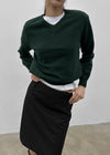 Tanker Lambswool V-neck Knit