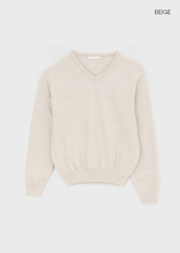 Tanker Lambswool V-neck Knit