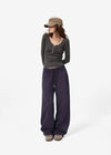[B-BASIC] Heavy Cotton Wide Two-Way Pants