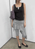 Canzel Folding Shirring Unbalanced Skirt Pants