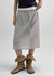 Binble Stripe Banding Midi Skirt