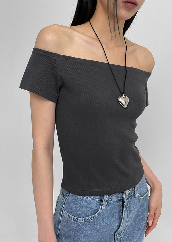 [MADE] Pilot 2-Way Off-Shoulder Short Sleeve Tee