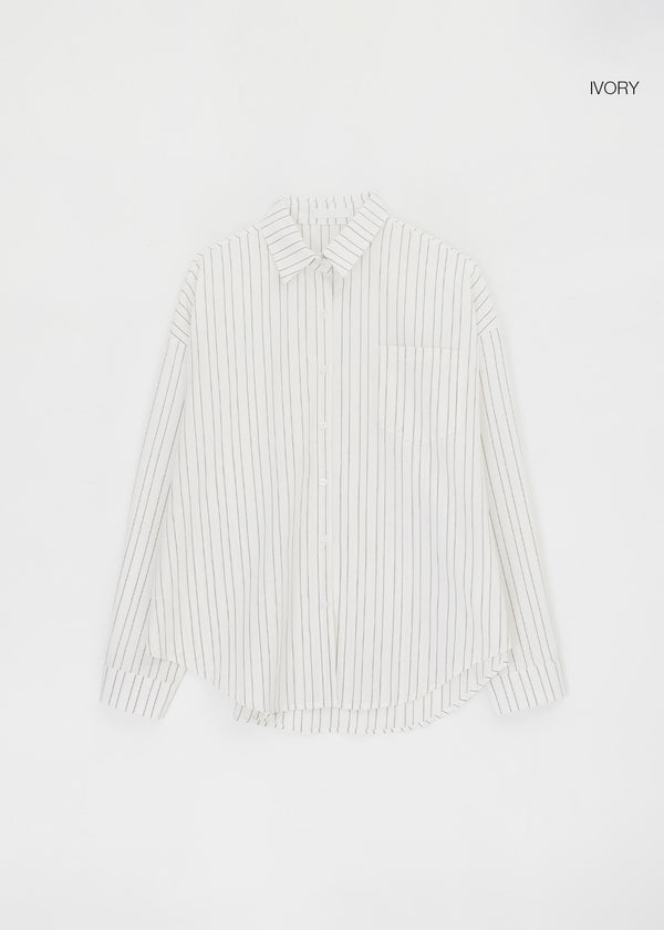 Obhi Stripe Overfit Shirt