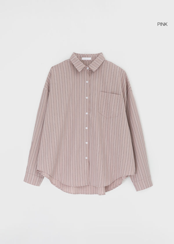 Obhi Stripe Overfit Shirt