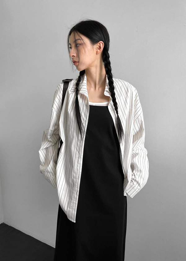 Obhi Stripe Overfit Shirt