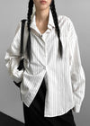 Obhi Stripe Overfit Shirt