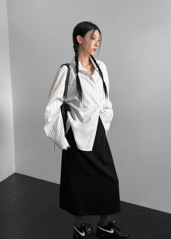 Obhi Stripe Overfit Shirt