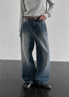 Marumble Washing Wide Denim Pants