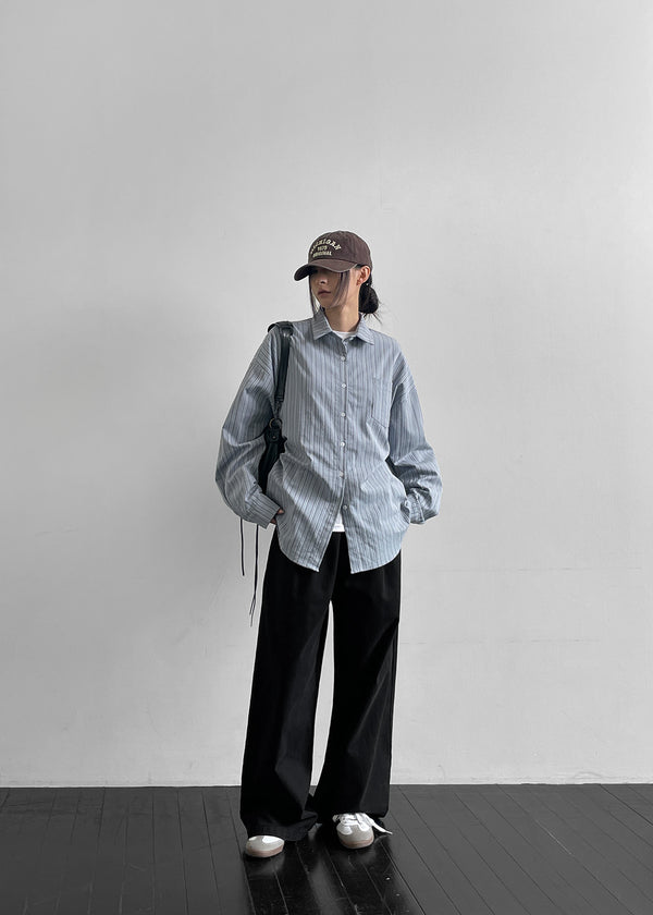 Obhi Stripe Overfit Shirt