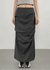 Lasuring Shirred Slit Long Skirt