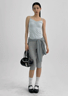 Ultnur Shirred Dot Tank Top