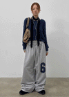 Poeli Number Wide Banding Pants