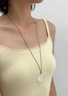 Scomm Shell Pendant Drop Cord Necklace