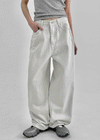 Longnut Semi Balloon Wide Cotton Pants