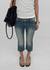 Pieto Low-waisted Denim Capri Pants