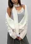 Spect Wool Knit Lace Scarf