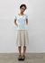 Yantise Cotton Banding Midi Skirt