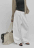 Parlen Slim-waisted Wide Cotton Pants