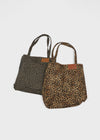 Soak Snap Button Leopard Big Shoulder Bag