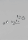 Deila 3-set Silver Earrings