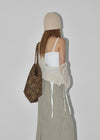 Soak Snap Button Leopard Big Shoulder Bag