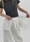 Tinen Nylon Layered Skirt Pants