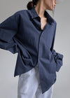 (UNISEX) Kanter Overfit Cotton Shirt