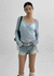 Yuuni U-Neck Summer Ribbed Long Sleeve Tee