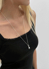 Allnit Transparent Pendant Long Necklace