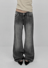 Rush wide denim pants