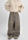 Moet Pintuck Balloon Wide Cotton Pants