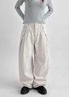 Sochem Fleece Slit Balloon Wide Pants