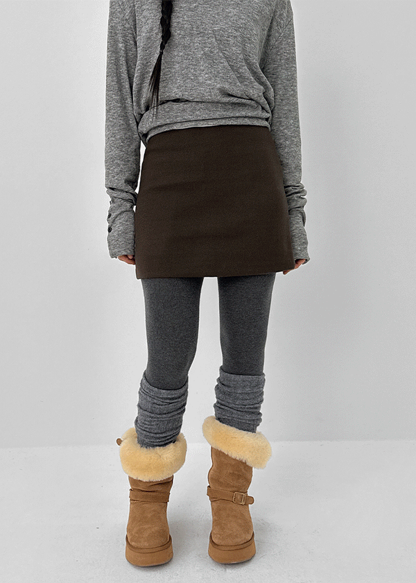 Noev Wool Miniskirt