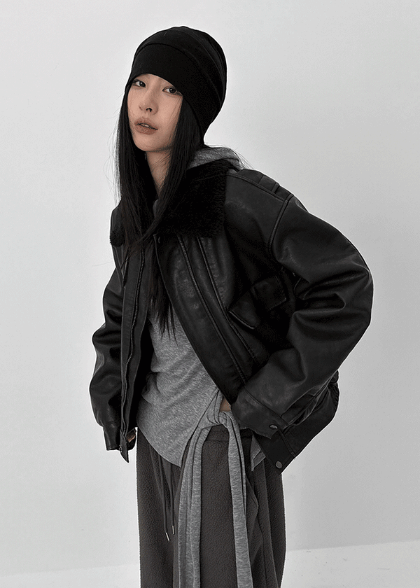 Hibi High Neck Washed Dumble Mustang