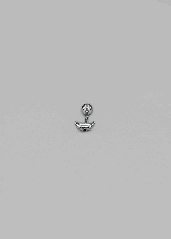 (SILVER 925) Pettle Moon Piercing