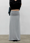 Trog shirred long skirt