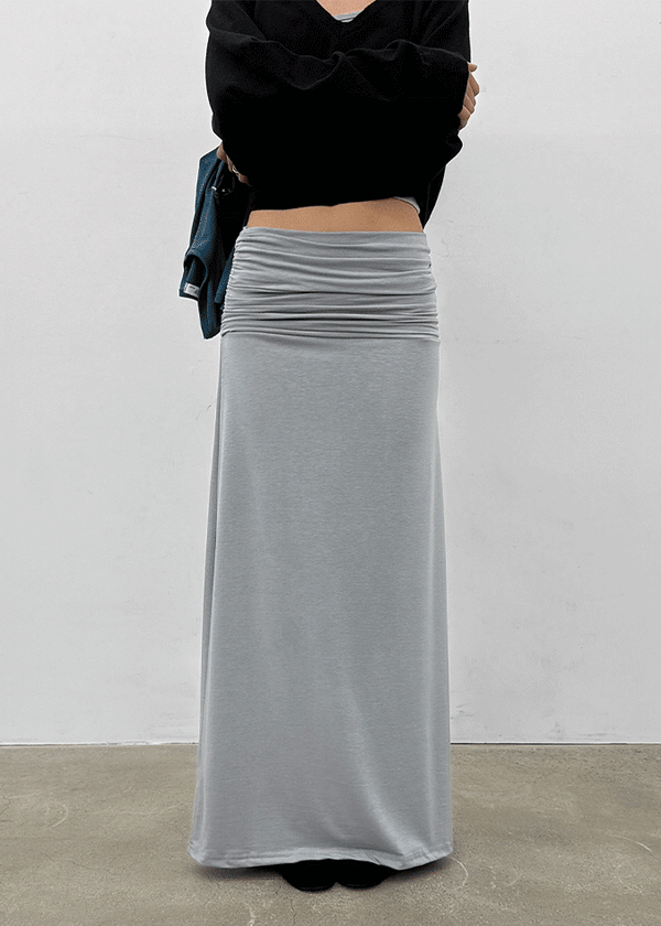 Trog shirred long skirt