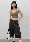 Maruten Crop Strap Sleeveless (Built-in Cap)